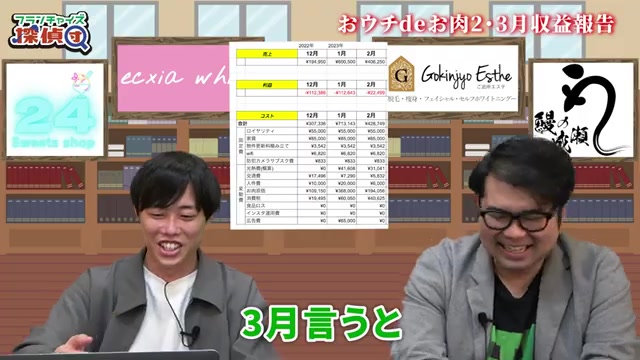 3月の結果マイナス11万円が発表される場面