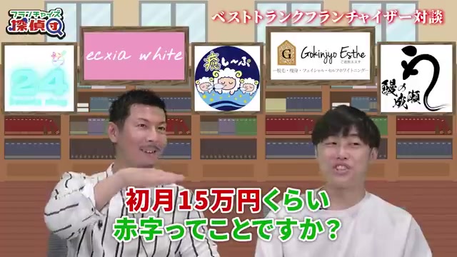初月の赤字額が最大という結論部分
