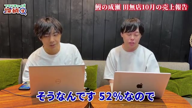 人件費率52%という数字が示される場面