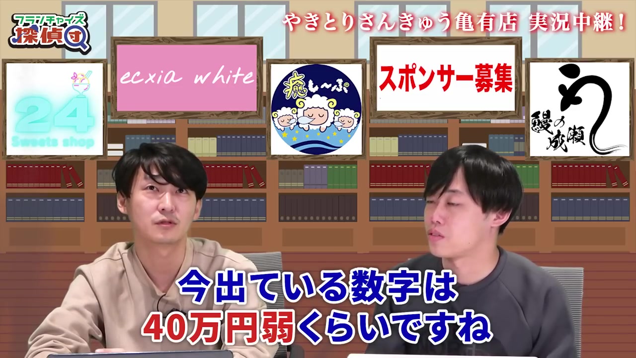 11月の売上見込み40万円弱・着地予想80万円が語られる場面