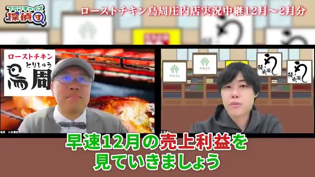 12月の売上3610万円・利益1210万円が表示される場面
