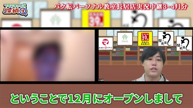 12月の売上125万円利益61万円のテロップ