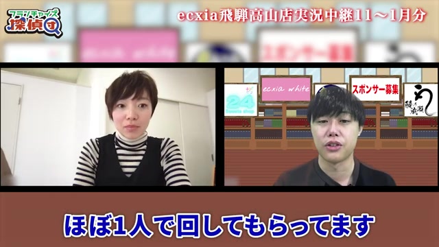 1人でほぼ運営しているスタッフ体制の説明シーン