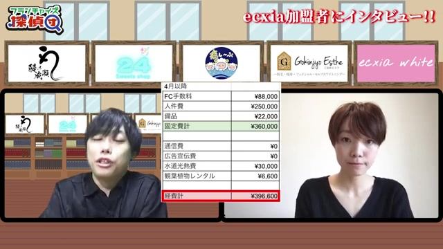 月間運営コスト約40万円について語る場面